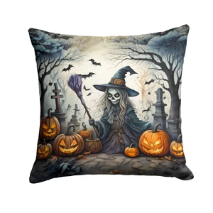 Witch Spooky Halloween Throw Pillow Machine Washable, Indoor Outdoor Decorative Pillow for Couch, Bed or Patio, 18Hx18W Witch Spooky Halloween Throw Pillow Machine Washable, Indoor Outdoor Decorative Pillow for Couch, Bed or Patio, 18Hx18W