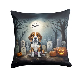 Beagle Spooky Halloween Throw Pillow Machine Washable, Indoor Outdoor Decorative Pillow for Couch, Bed or Patio, 18Hx18W Beagle Spooky Halloween Throw Pillow Machine Washable, Indoor Outdoor Decorative Pillow for Couch, Bed or Patio, 18Hx18W