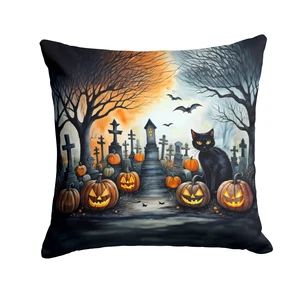 NEW Black Cat Spooky Halloween Throw Pillow Machine Washable, Indoor Outdoor Decorative Pillow for Couch, Bed or Patio, 18Hx18W NEW Black Cat Spooky Halloween Throw Pillow Machine Washable, Indoor Outdoor Decorative Pillow for Couch, Bed or Patio, 18Hx18W