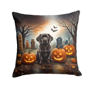 Chocolate Labrador Retriever Spooky Halloween Throw Pillow Machine Washable, Indoor Outdoor Decorative Pillow for Couch, Bed or Patio, 18Hx18W Chocolate Labrador Retriever Spooky Halloween Throw Pillow Machine Washable, Indoor Outdoor Decorative Pillow for Couch, Bed or Patio, 18Hx18W