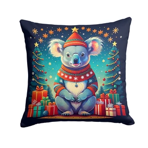 Koala Christmas Throw Pillow Machine Washable, Indoor Outdoor Decorative Pillow for Couch, Bed or Patio, 18Hx18W Koala Christmas Throw Pillow Machine Washable, Indoor Outdoor Decorative Pillow for Couch, Bed or Patio, 18Hx18W