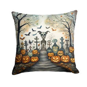 Pet Cemetery Spooky Halloween Throw Pillow Machine Washable, Indoor Outdoor Decorative Pillow for Couch, Bed or Patio, 18Hx18W Pet Cemetery Spooky Halloween Throw Pillow Machine Washable, Indoor Outdoor Decorative Pillow for Couch, Bed or Patio, 18Hx18W