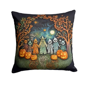 Papel Picado Skeletons Spooky Halloween Throw Pillow Machine Washable, Indoor Outdoor Decorative Pillow for Couch, Bed or Patio, 18Hx18W Papel Picado Skeletons Spooky Halloween Throw Pillow Machine Washable, Indoor Outdoor Decorative Pillow for Couch, Bed or Patio, 18Hx18W