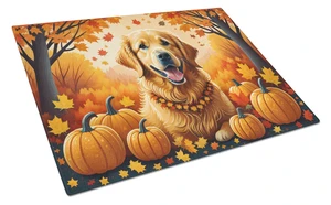 NEW Golden Retriever Fall Glass Cutting Board Decorative Tempered Glass Kitchen Cutting and Serving Board Large Size Chopping Bo NEW Golden Retriever Fall Glass Cutting Board Decorative Tempered Glass Kitchen Cutting and Serving Board Large Size Chopping Bo
