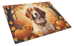 NEW Brittany Spaniel Fall Glass Cutting Board Decorative Tempered Glass Kitchen Cutting and Serving Board Large Size Chopping Bo NEW Brittany Spaniel Fall Glass Cutting Board Decorative Tempered Glass Kitchen Cutting and Serving Board Large Size Chopping Bo