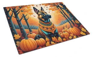 NEW Belgian Malinois Fall Glass Cutting Board Decorative Tempered Glass Kitchen Cutting and Serving Board Large Size Chopping Bo NEW Belgian Malinois Fall Glass Cutting Board Decorative Tempered Glass Kitchen Cutting and Serving Board Large Size Chopping Bo