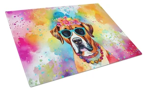 NEW Boxer Hippie Dawg Glass Cutting Board Decorative Tempered Glass Kitchen Cutting and Serving Board Large Size Chopping Board NEW Boxer Hippie Dawg Glass Cutting Board Decorative Tempered Glass Kitchen Cutting and Serving Board Large Size Chopping Board