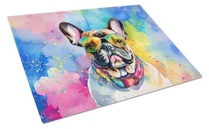 NEW French Bulldog Hippie Dawg Glass Cutting Board Decorative Tempered Glass Kitchen Cutting and Serving Board Large Size Choppi NEW French Bulldog Hippie Dawg Glass Cutting Board Decorative Tempered Glass Kitchen Cutting and Serving Board Large Size Choppi