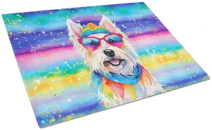 NEW Westie Hippie Dawg Glass Cutting Board Decorative Tempered Glass Kitchen Cutting and Serving Board Large Size Chopping Board NEW Westie Hippie Dawg Glass Cutting Board Decorative Tempered Glass Kitchen Cutting and Serving Board Large Size Chopping Board