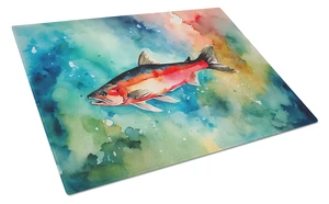 NEW Salmon Glass Cutting Board Decorative Tempered Glass Kitchen Cutting and Serving Board Large Size Chopping Board NEW Salmon Glass Cutting Board Decorative Tempered Glass Kitchen Cutting and Serving Board Large Size Chopping Board