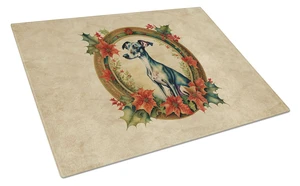 NEW Italian Greyhound Christmas Flowers Glass Cutting Board Decorative Tempered Glass Kitchen Cutting and Serving Board Large Si NEW Italian Greyhound Christmas Flowers Glass Cutting Board Decorative Tempered Glass Kitchen Cutting and Serving Board Large Si
