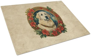 NEW Great Pyrenees Christmas Flowers Glass Cutting Board Decorative Tempered Glass Kitchen Cutting and Serving Board Large Size NEW Great Pyrenees Christmas Flowers Glass Cutting Board Decorative Tempered Glass Kitchen Cutting and Serving Board Large Size