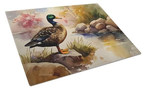 NEW American Black Duck Glass Cutting Board Decorative Tempered Glass Kitchen Cutting and Serving Board Large Size Chopping Boar NEW American Black Duck Glass Cutting Board Decorative Tempered Glass Kitchen Cutting and Serving Board Large Size Chopping Boar