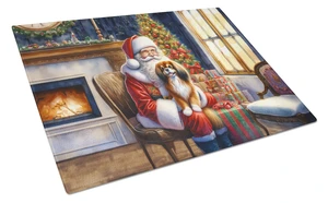 NEW Tibetan Spaniel and Santa Claus Glass Cutting Board Decorative Tempered Glass Kitchen Cutting and Serving Board Large Size C NEW Tibetan Spaniel and Santa Claus Glass Cutting Board Decorative Tempered Glass Kitchen Cutting and Serving Board Large Size C