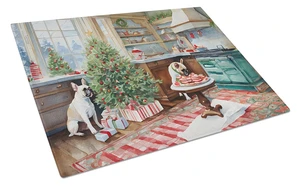 NEW French Bulldog Christmas Cookies Glass Cutting Board Decorative Tempered Glass Kitchen Cutting and Serving Board Large Size NEW French Bulldog Christmas Cookies Glass Cutting Board Decorative Tempered Glass Kitchen Cutting and Serving Board Large Size