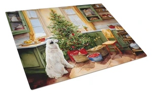 NEW Great Pyrenees Christmas Cookies Glass Cutting Board Decorative Tempered Glass Kitchen Cutting and Serving Board Large Size NEW Great Pyrenees Christmas Cookies Glass Cutting Board Decorative Tempered Glass Kitchen Cutting and Serving Board Large Size