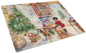 NEW Havanese Christmas Cookies Glass Cutting Board Decorative Tempered Glass Kitchen Cutting and Serving Board Large Size Choppi