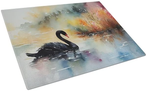 NEW Black Swan Glass Cutting Board Decorative Tempered Glass Kitchen Cutting and Serving Board Large Size Chopping Board NEW Black Swan Glass Cutting Board Decorative Tempered Glass Kitchen Cutting and Serving Board Large Size Chopping Board