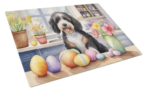 NEW Decorating Easter Bernedoodle Glass Cutting Board Decorative Tempered Glass Kitchen Cutting and Serving Board Large Size Cho NEW Decorating Easter Bernedoodle Glass Cutting Board Decorative Tempered Glass Kitchen Cutting and Serving Board Large Size Cho