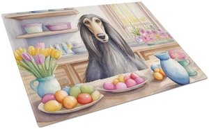 Decorating Easter Afghan Hound Glass Cutting Board Decorative Tempered Glass Kitchen Cutting and Serving Board Large Size Choppi Decorating Easter Afghan Hound Glass Cutting Board Decorative Tempered Glass Kitchen Cutting and Serving Board Large Size Choppi