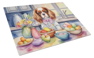 NEW Decorating Easter Cavalier Spaniel Glass Cutting Board Decorative Tempered Glass Kitchen Cutting and Serving Board Large Siz NEW Decorating Easter Cavalier Spaniel Glass Cutting Board Decorative Tempered Glass Kitchen Cutting and Serving Board Large Siz