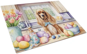 NEW Decorating Easter Cocker Spaniel Glass Cutting Board Decorative Tempered Glass Kitchen Cutting and Serving Board Large Size NEW Decorating Easter Cocker Spaniel Glass Cutting Board Decorative Tempered Glass Kitchen Cutting and Serving Board Large Size