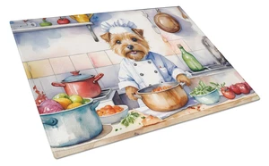 NEW Norfolk Terrier The Chef Glass Cutting Board Decorative Tempered Glass Kitchen Cutting and Serving Board Large Size Chopping NEW Norfolk Terrier The Chef Glass Cutting Board Decorative Tempered Glass Kitchen Cutting and Serving Board Large Size Chopping