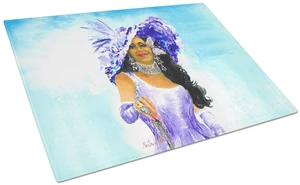 NEW Easter Parade Glass Cutting Board Decorative Tempered Glass Kitchen Cutting and Serving Board Large Size Chopping Board NEW Easter Parade Glass Cutting Board Decorative Tempered Glass Kitchen Cutting and Serving Board Large Size Chopping Board