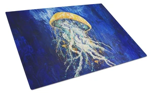 NEW Free Fall Jellyfish Glass Cutting Board Decorative Tempered Glass Kitchen Cutting and Serving Board Large Size Chopping Boar NEW Free Fall Jellyfish Glass Cutting Board Decorative Tempered Glass Kitchen Cutting and Serving Board Large Size Chopping Boar