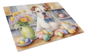 NEW Decorating Easter American Bulldog Glass Cutting Board Decorative Tempered Glass Kitchen Cutting and Serving Board Large Siz NEW Decorating Easter American Bulldog Glass Cutting Board Decorative Tempered Glass Kitchen Cutting and Serving Board Large Siz