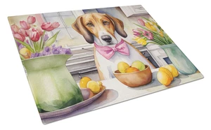 NEW Decorating Easter American Foxhound Glass Cutting Board Decorative Tempered Glass Kitchen Cutting and Serving Board Large Si NEW Decorating Easter American Foxhound Glass Cutting Board Decorative Tempered Glass Kitchen Cutting and Serving Board Large Si