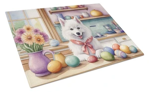 Decorating Easter American Eskimo Glass Cutting Board Decorative Tempered Glass Kitchen Cutting and Serving Board Large Size Cho Decorating Easter American Eskimo Glass Cutting Board Decorative Tempered Glass Kitchen Cutting and Serving Board Large Size Cho