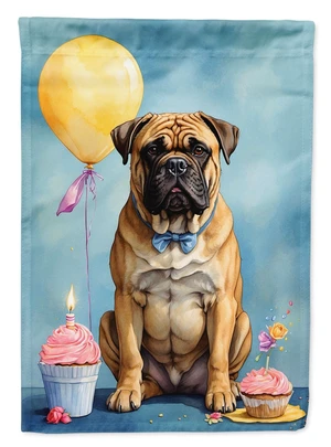 Bullmastiff Happy Birthday House Flag Large Porch Sleeve Pole Decorative Outside Yard Banner Artwork Wall Hanging, Polyester, Ho Bullmastiff Happy Birthday House Flag Large Porch Sleeve Pole Decorative Outside Yard Banner Artwork Wall Hanging, Polyester, Ho