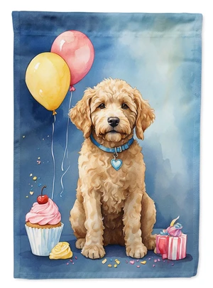 Goldendoodle Happy Birthday House Flag Large Porch Sleeve Pole Decorative Outside Yard Banner Artwork Wall Hanging, Polyester, H Goldendoodle Happy Birthday House Flag Large Porch Sleeve Pole Decorative Outside Yard Banner Artwork Wall Hanging, Polyester, H