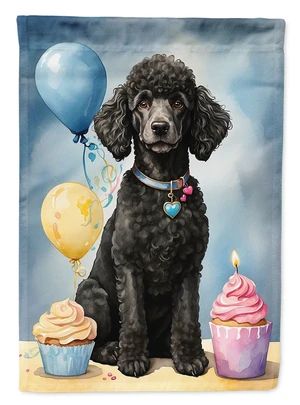 Black Standard Poodle Happy Birthday Garden Flag Mailbox Flag Decorative Yard Flag Banner Outside Patio Artwork Yard Flower Beds Black Standard Poodle Happy Birthday Garden Flag Mailbox Flag Decorative Yard Flag Banner Outside Patio Artwork Yard Flower Beds