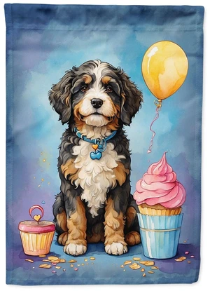 Bernedoodle Happy Birthday Garden Flag Mailbox Flag Decorative Yard Flag Banner Outside Patio Artwork Yard Flower Beds, Garden S Bernedoodle Happy Birthday Garden Flag Mailbox Flag Decorative Yard Flag Banner Outside Patio Artwork Yard Flower Beds, Garden S