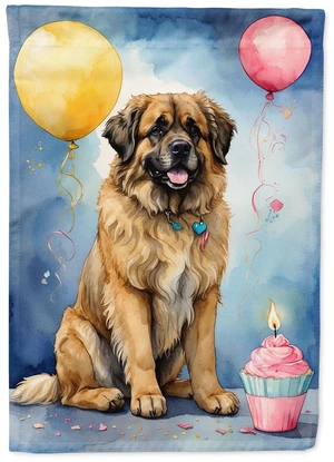 Leonberger Happy Birthday Garden Flag Mailbox Flag Decorative Yard Flag Banner Outside Patio Artwork Yard Flower Beds, Garden Si Leonberger Happy Birthday Garden Flag Mailbox Flag Decorative Yard Flag Banner Outside Patio Artwork Yard Flower Beds, Garden Si