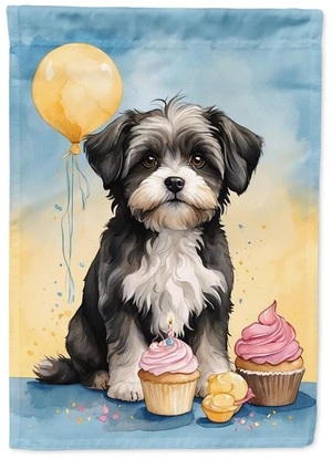 Havanese Happy Birthday House Flag Large Porch Sleeve Pole Decorative Outside Yard Banner Artwork Wall Hanging, Polyester, House Havanese Happy Birthday House Flag Large Porch Sleeve Pole Decorative Outside Yard Banner Artwork Wall Hanging, Polyester, House