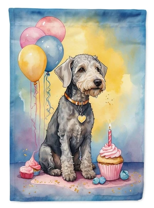 Bedlington Terrier Happy Birthday Garden Flag Mailbox Flag Decorative Yard Flag Banner Outside Patio Artwork Yard Flower Beds, G Bedlington Terrier Happy Birthday Garden Flag Mailbox Flag Decorative Yard Flag Banner Outside Patio Artwork Yard Flower Beds, G