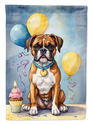 Boxer Happy Birthday Garden Flag Mailbox Flag Decorative Yard Flag Banner Outside Patio Artwork Yard Flower Beds, Garden Size, M Boxer Happy Birthday Garden Flag Mailbox Flag Decorative Yard Flag Banner Outside Patio Artwork Yard Flower Beds, Garden Size, M