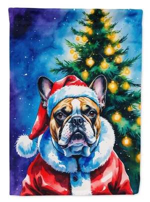 French Bulldog Christmas House Flag Large Porch Sleeve Pole Decorative Outside Yard Banner Artwork Wall Hanging, Polyester, Hous French Bulldog Christmas House Flag Large Porch Sleeve Pole Decorative Outside Yard Banner Artwork Wall Hanging, Polyester, Hous