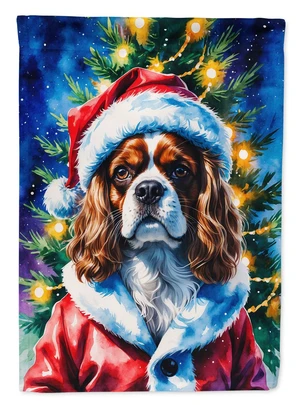 Cavalier Spaniel Christmas Garden Flag Mailbox Decorative Yard Banner Outside Patio Artwork for Flower Beds, Garden Size, Multic Cavalier Spaniel Christmas Garden Flag Mailbox Decorative Yard Banner Outside Patio Artwork for Flower Beds, Garden Size, Multic
