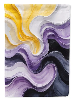 Nonbinary Pride House Flag Large Porch Sleeve Pole Decorative Outside Yard Banner Artwork Wall Hanging, Polyester, House Size, M Nonbinary Pride House Flag Large Porch Sleeve Pole Decorative Outside Yard Banner Artwork Wall Hanging, Polyester, House Size, M