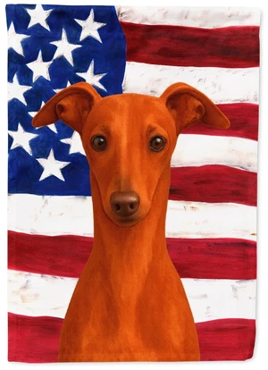 Red Italian Greyhound American Flag Garden Flag Mailbox Decorative Yard Banner Outside Patio Artwork for Flower Beds, Garden Siz Red Italian Greyhound American Flag Garden Flag Mailbox Decorative Yard Banner Outside Patio Artwork for Flower Beds, Garden Siz