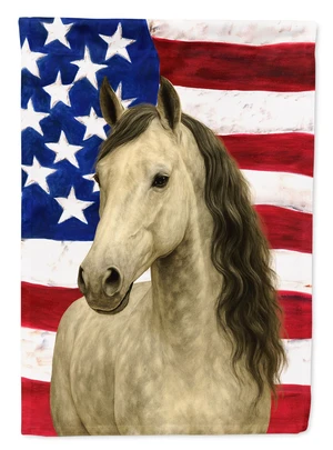 Gray Paso Fino Horse American House Flag Large Porch Sleeve Pole Decorative Outside Yard Banner Artwork Wall Hanging, Polyester, Gray Paso Fino Horse American House Flag Large Porch Sleeve Pole Decorative Outside Yard Banner Artwork Wall Hanging, Polyester,