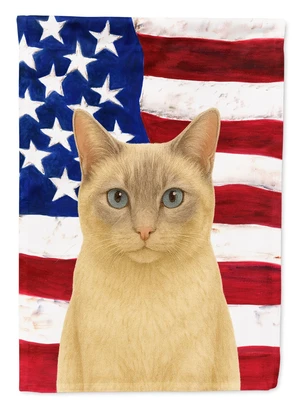 Lilac Point Cat American Garden Flag Mailbox Decorative Yard Banner Outside Patio Artwork for Flower Beds, Garden Size, Multicol