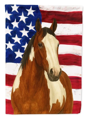 Overo Paint Horse American Garden Flag Mailbox Decorative Yard Banner Outside Patio Artwork for Flower Beds, Garden Size, Multic Overo Paint Horse American Garden Flag Mailbox Decorative Yard Banner Outside Patio Artwork for Flower Beds, Garden Size, Multic