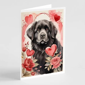 Caroline's Treasures DAC4506GCA7P Newfoundland Valentine Roses Greeting Cards Pack of 8 Blank Cards with Envelopes Whimsical A7 Caroline's Treasures DAC4506GCA7P Newfoundland Valentine Roses Greeting Cards Pack of 8 Blank Cards with Envelopes Whimsical A7