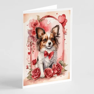 Caroline's Treasures DAC4516GCA7P Papillon Valentine Roses Greeting Cards Pack of 8 Blank Cards with Envelopes Whimsical A7 Size Caroline's Treasures DAC4516GCA7P Papillon Valentine Roses Greeting Cards Pack of 8 Blank Cards with Envelopes Whimsical A7 Size