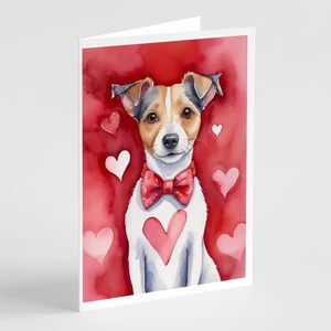 Caroline's Treasures DAC5368GCA7P Jack Russell Terrier My Valentine Greeting Cards Pack of 8 Blank Cards with Envelopes Whimsica Caroline's Treasures DAC5368GCA7P Jack Russell Terrier My Valentine Greeting Cards Pack of 8 Blank Cards with Envelopes Whimsica